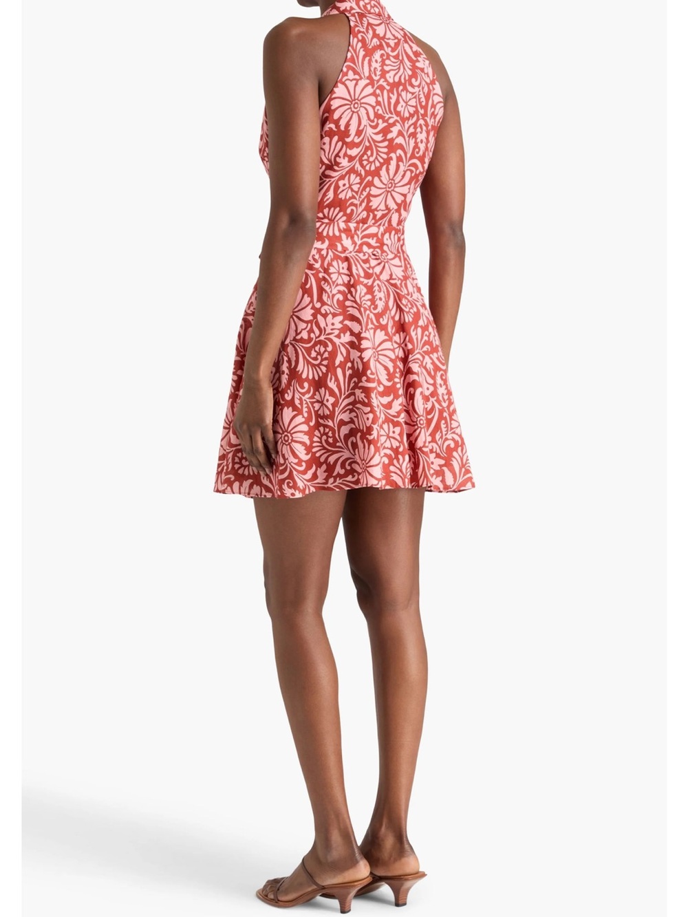 VERONICA BEARD Beau Floral-Print Linen Mini Dress - Picture 4 of 6